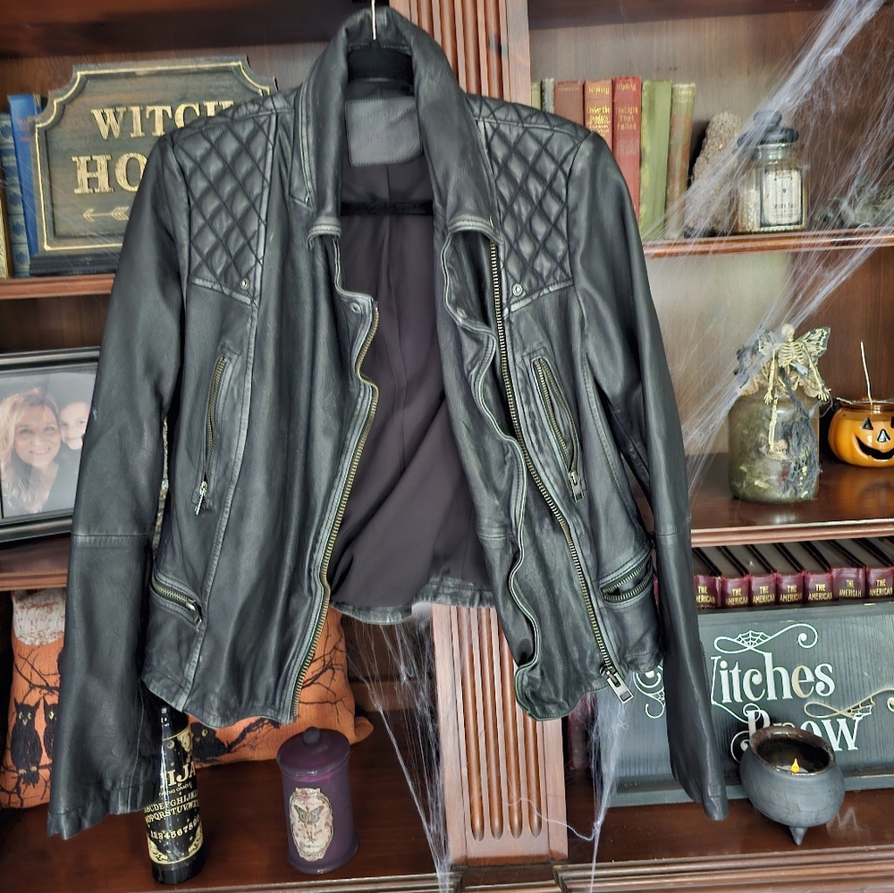 All Saints Black Leather